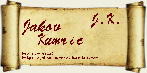 Jakov Kumrić vizit kartica